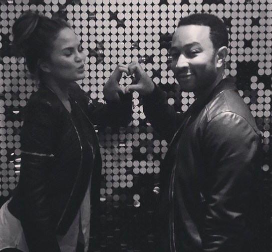 Chrissy Teigen and John Legend join the #HappyHeartsChallenge