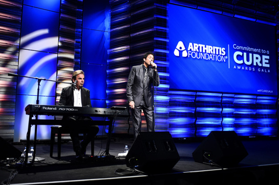 Jonathan Cain and Deen Castronovo attend 2014 Commitment To A Cure Awards Gala