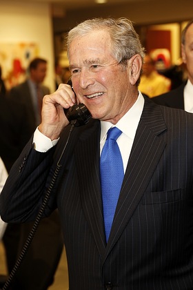 Former President George W. Bush speaks to ICAP customers And Supports George W Bush Foundation Former President George W. Bush speaks to ICAP customers And Supports George W Bush Foundation