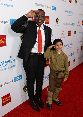 Randy Jackson and Jacob Angel attend the Make-A-Wish Greater Los Angeles Wishing Well Winter Gala