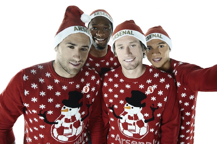 Arsenal's Ospina,Diaby,Rosicky and Gibbs Support Save the Children