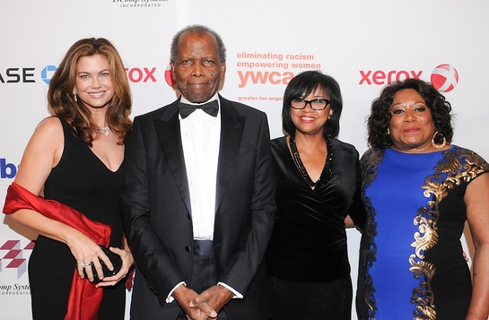 Kathy Ireland, Sydney Poitier, Cheryl Boone Isaacs and Faye Washington