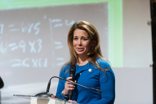 Princess Haya Bint Al Hussein of Jordan speaks during the 2015 Hunger Hero Award ceremony