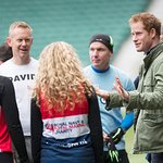 Prince Harry Meets London Marathon Charity Fundraisers