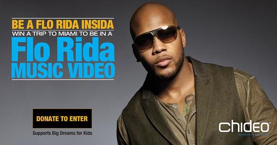 Chideo, the charity network, and Flo Rida are teaming up to make dreams come true