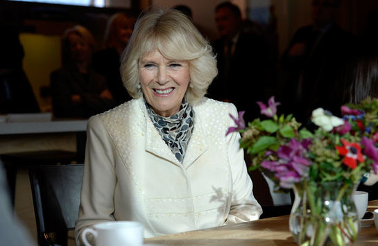 The Duchess of Cornwall during a visit to Maggie's in Newcastle