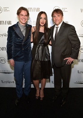 Ellar Coltrane, Lorelei Linklater and Richard Linklater