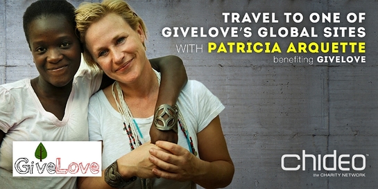 Patricia Arquette and Chideo team up to raise money for GiveLove