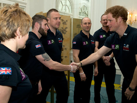 Prince Harry meets the Walk of Britain expedition team