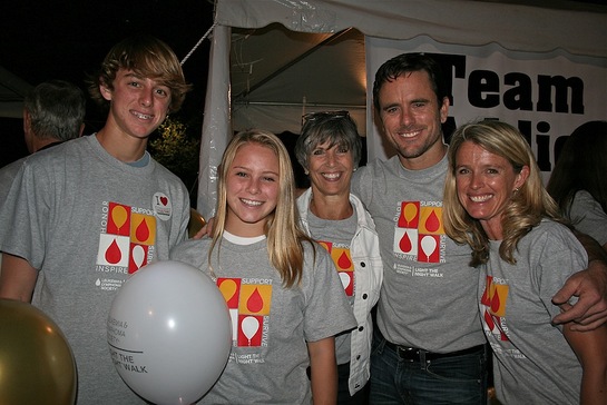 Esten and his family Light The Night