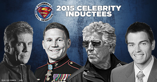 Superman Hall of Heroes Inductees: Mario Andretti, John Walsh, Medal of Honor Recipient Kyle Carpenter and 2014 National Teacher of the Year Sean McComb Superman Hall of Heroes Inductees: Mario Andretti, John Walsh, Medal of Honor Recipient Kyle Carpenter and 2014 National Teacher of the Year Sean McComb