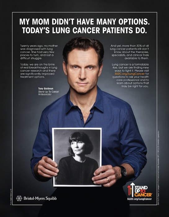 Tony Goldwyn in a lung cancer PSA with Stand Up To Cancer (SU2C) and Bristol-Myers Squibb