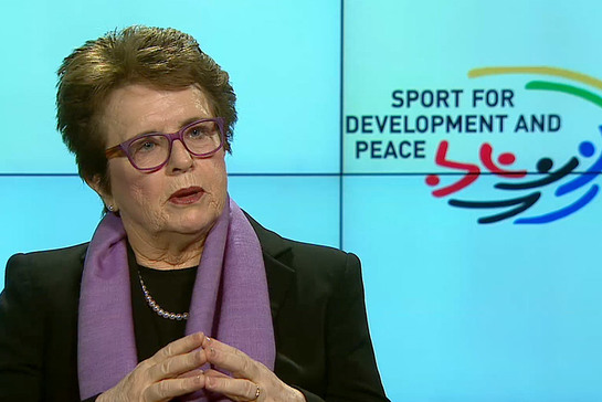 Billie Jean King, former world No.1 tennis player and advocate for gender equality