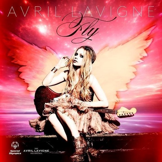 Avril Lavigne cover art for "Fly" - photo by Mark Liddell