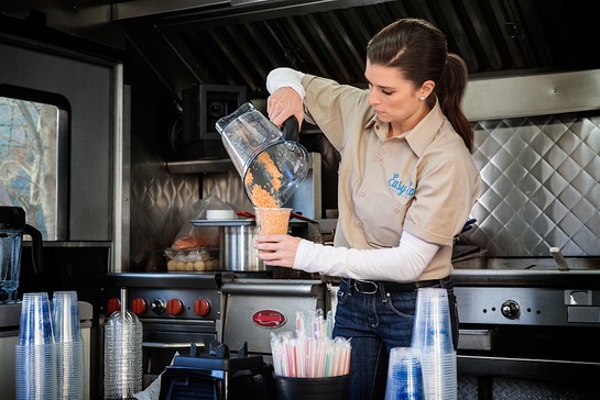 Danica Patrick Gets Busy In The Food Truck