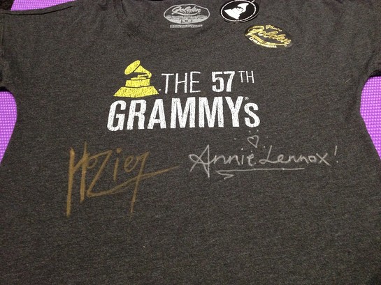 Annie Lennox And Hozier Signed Shirt