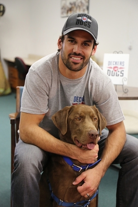 Eric Decker and Deckers Dogs team with Veterinary Pet Insurance