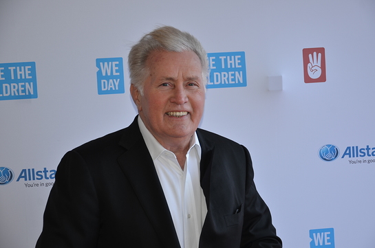 Martin Sheen on the red carpet at We Day Illinois
