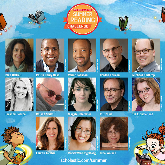 13 favorite children's authors have written original short stories that kids can unlock as rewards in this year's Scholastic Summer Reading Cha