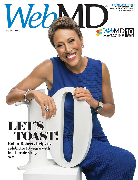 Robin Roberts on the cover of WebMD