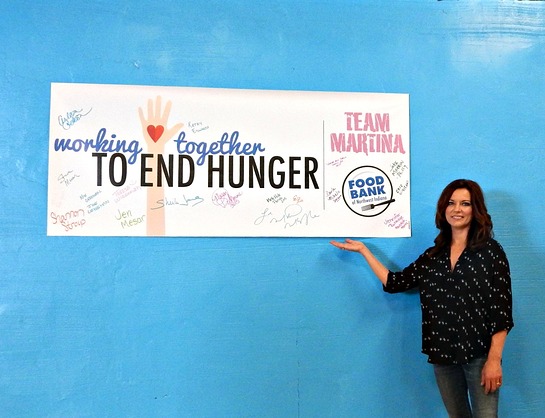 Martina McBride And Team Martina Visit Food Bank of Northwest Indiana