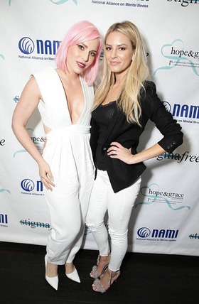 Natasha Bedingfield and Morgan Stewart at the NAMI #stigmafree lunch sponsored by hope & grace fund