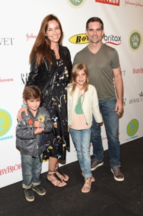 Jeff Gordon, Ingrid Vandebosch and Family