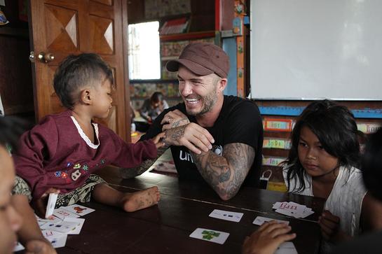 David Beckham In Cambodia With UNICEF