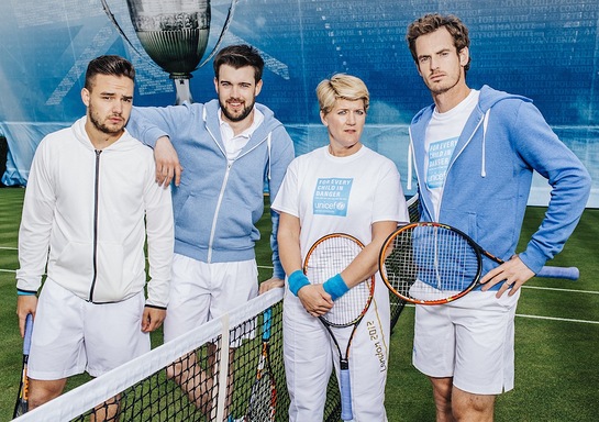 Andy Murray, One Direction's Liam Payne, comedian Jack Whitehall and broadcaster Clare Balding