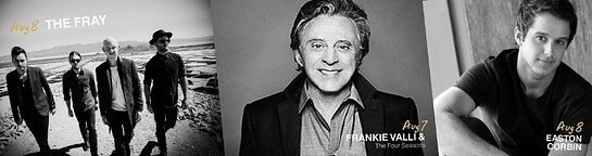 The Fray, Frankie Valli and the Four Seasons, and Easton Corbin Headline Ashley for the Arts The Fray, Frankie Valli and the Four Seasons, and Easton Corbin Headline Ashley for the Arts