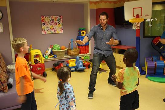 Chris Pratt Brings Jurassic World To Our Lady Of The Lake Children's Hospital