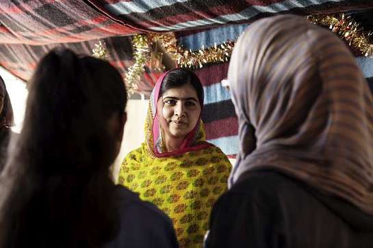 Malala Yousafzai celebrates her 18th birthday in Lebanon with Syrian refugees