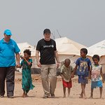 Eddie Izzard Visits Child Refugees In Djibouti