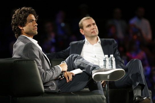 Adrian Grenier and Pernod Ricard Chairman and CEO Alexandre Ricard