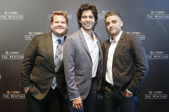 James Corden, Adrian Grenier and Oscar Isaac at The Venture James Corden, Adrian Grenier and Oscar Isaac at The Venture