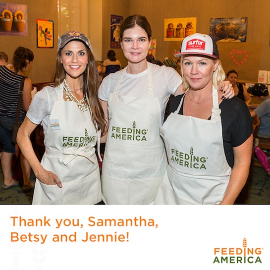 Betsy Brandt, Jennie Garth and Samantha Harris