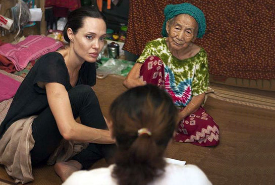 Angelina Jolie Pitt in Myitkyina township, Kachin State, Myanmar