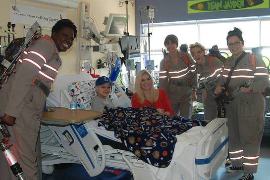 Ghostbusters Visit Floating Hospital for Children at Tufts Medical Center