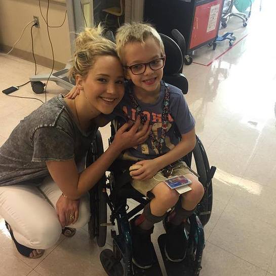 Jennifer Lawrence Visits Shriners Hospitals For Children In Canada