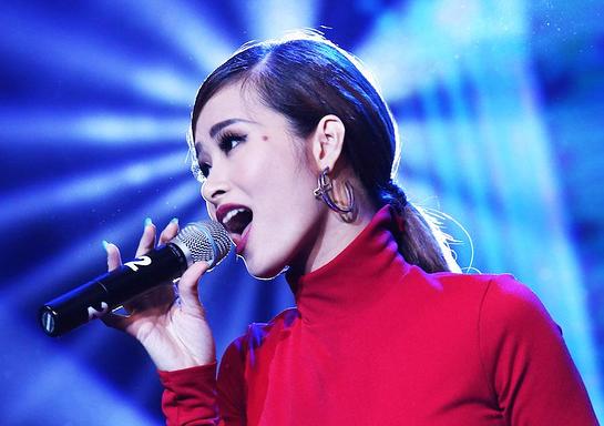 Vietnamese singer Dong Nhi performs on VTV's The Call of the Wild special for rhinos