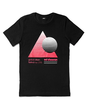 2015 Global Citizen Festival Shirt designed by Ed Sheeran