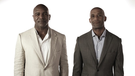 Evander Holyfield and Brian Custer