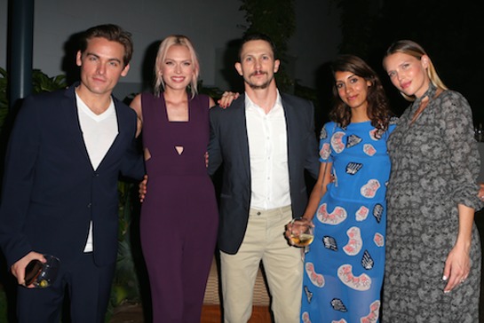 Kevin Zegers, Erin Foster, Jonathan Tucker and his wife, and Sara Foster Kevin Zegers, Erin Foster, Jonathan Tucker and his wife, and Sara Foster