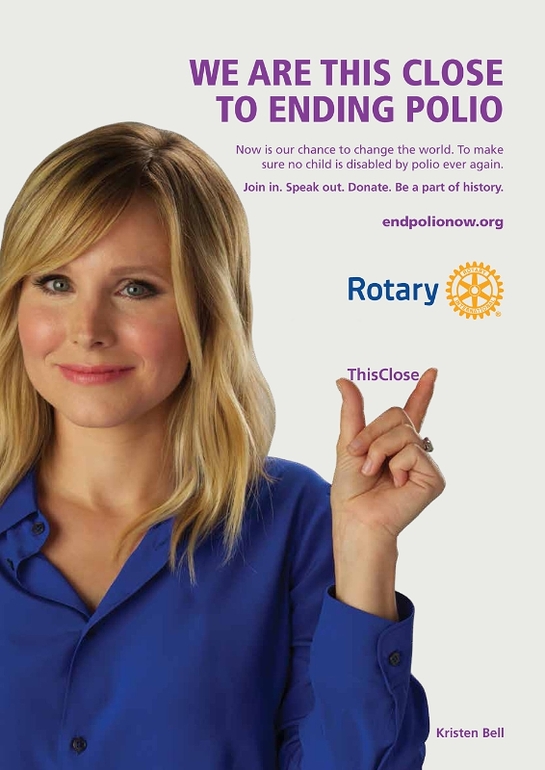 Kristen Bell supports Rotary