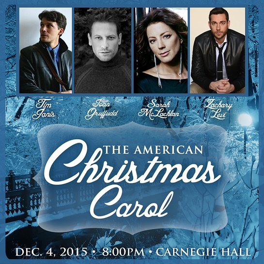 The American Christmas Carol benefit concert for Kate Winslet's Golden Hat Foundation and The Sarah McLachlan School of Music