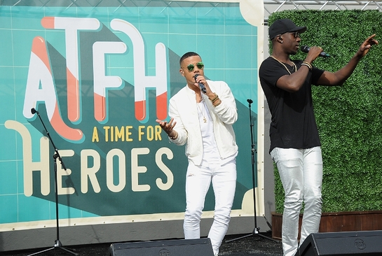 Nico and Vinz perform at the Elizabeth Glaser Pediatric AIDS Foundation's 26th Annual A Time For Heroes Family Festival at Smashbox Studios