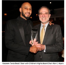 Swizz Beatz With Children's Rights Board Chair Alan C. Myers