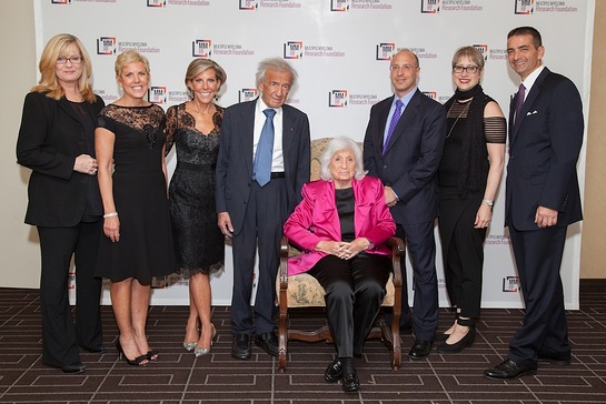 Bonnie Hunt, Karen Andrews, Kathy Giusti, Prof. Elie Wiesel, Marion Wiesel, Elisha Wiesel, Lynn Bartner-Wiesel & Walter Capone