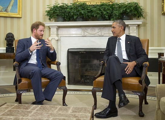 Prince Harry and President Obama