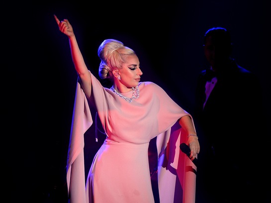 Lady Gaga at the amfAR Inspiration Gala Los Angeles
